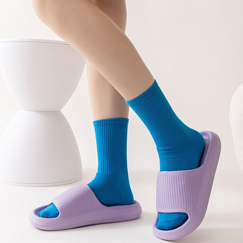 รองเท้าแตะอาบน้ำ อีวา กันลื่น ดีไซน์เรียบง่าย สวมได้ทั้งภายในและภายนอก แห้งไว - รูปที่ 6