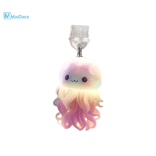 Maidara-2D แบนแมงกะพรุนโทรศัพท์ปลั๊กฝุ่นจี้พอร์ตชาร์จอะคริลิคเหมาะสำหรับ IP