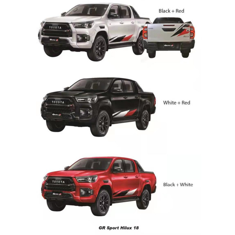 สติ๊กเกอร์ TOYOTA HILUX BODY HILUX 18/19 GR SPORT