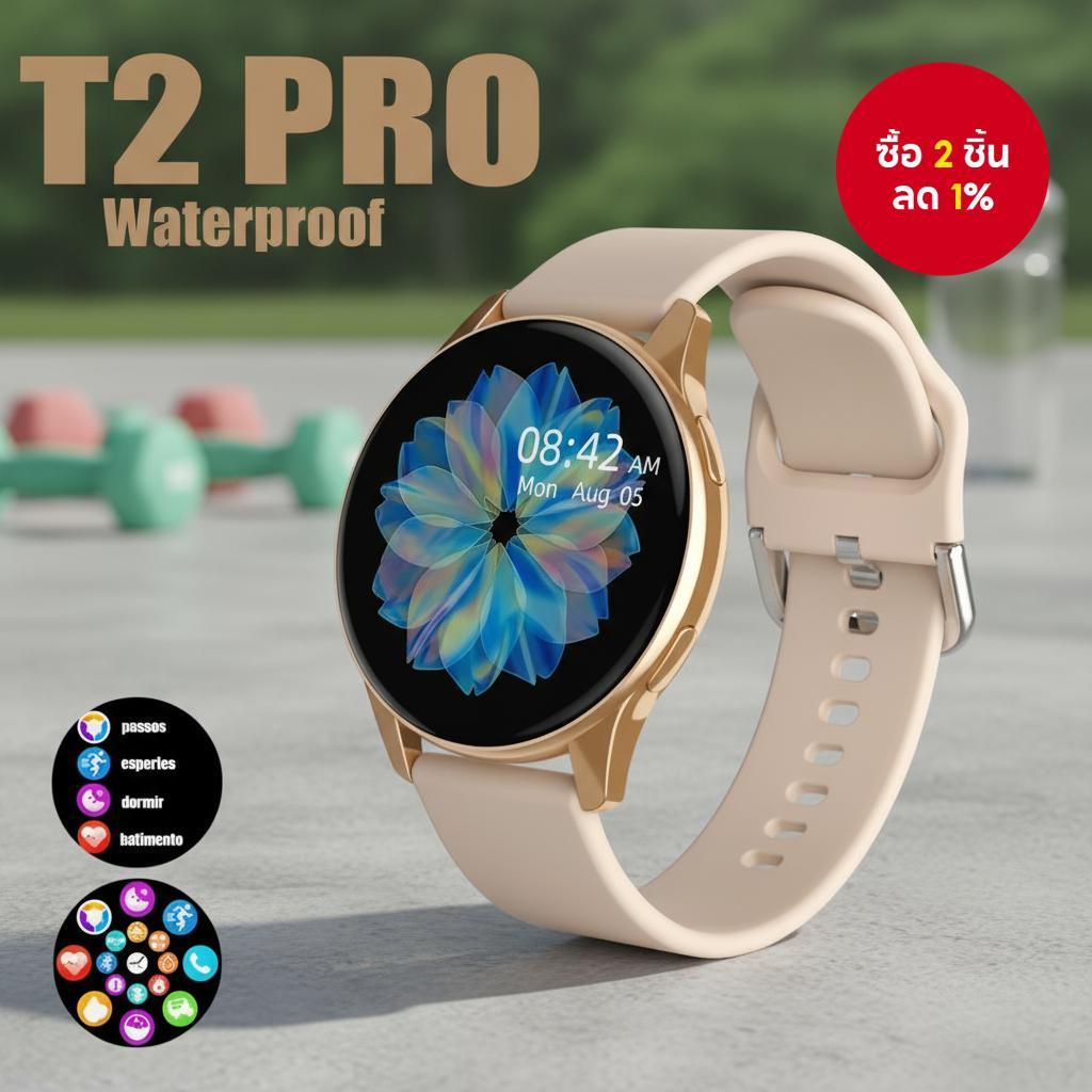 สมาร์ทวอทช์ Amazfit Active 2 2025, รุ่น T2 Pro, กันน้ํา, โทรผ่านบลูทูธ, วัดอัตราการเต้นหัวใจ, สําหรั