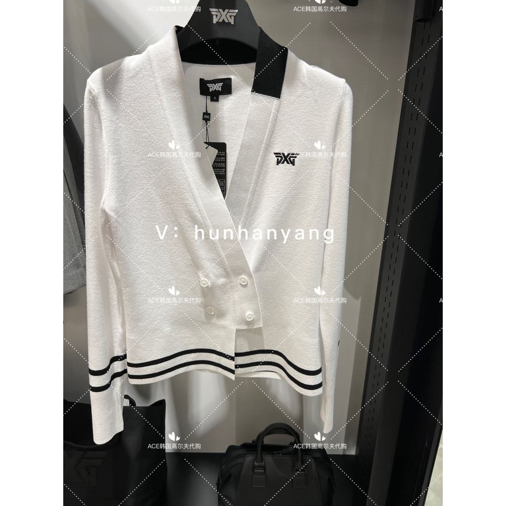 สเวตเตอร์PXG Women's Golf ถักอย่างพิถีพิถัน มีโลโก้บนเสื้อ