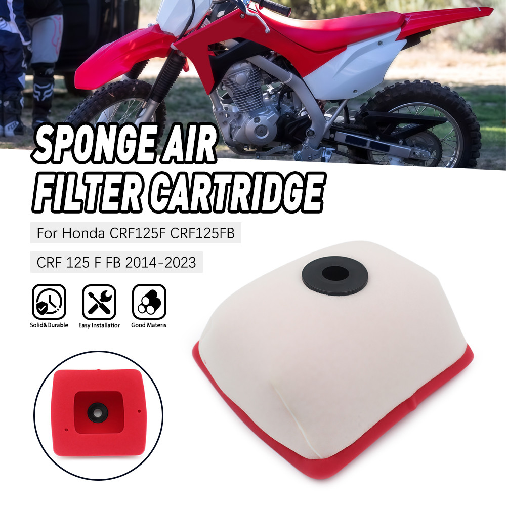 รถจักรยานยนต์ฟองน้ํากรองอากาศโฟมปฏิบัติสําหรับ Honda CRF125F CRF125FB CRF 125 F FB 2014-2023