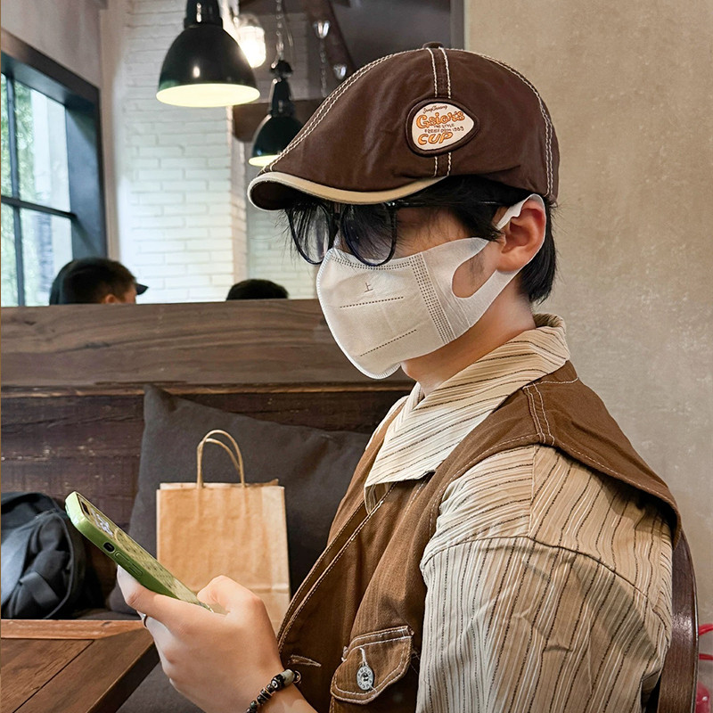 หมวกเบเร่ต์สไตล์นิวส์บอยแบบเกาหลี ใส่ได้ทุกโอกาส