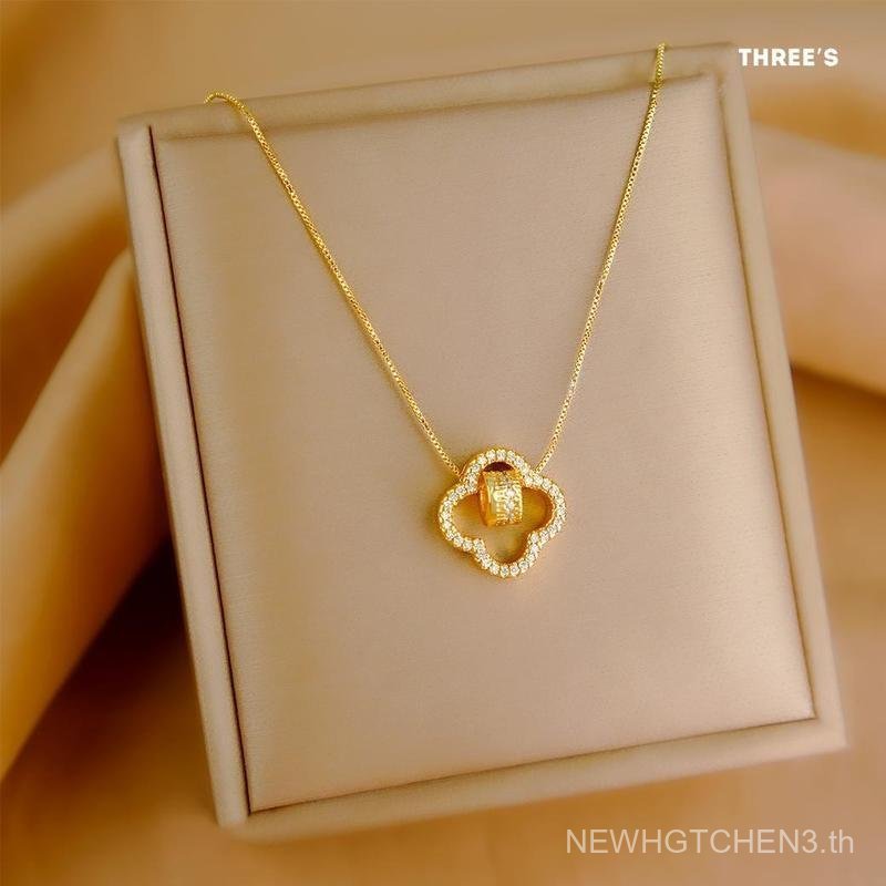 TH สร้อยคอ " พรอสเพอร์ริตี้-เน็กซัส Prosperity Nexus ทอง "  จุดเชื่อมโยงแห่งความมั่งคั่ง ดึงดูดทรัพย