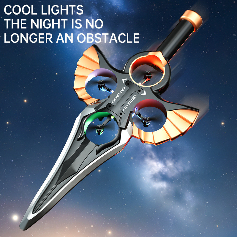 รีโมทคอนโทรล Royal Sword Flight Stunt Rolling Shock-Resistant Foam Flying Sword สี่แกน D