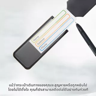 【พร้อมส่งจากไทย】ป้ายติดกระเป๋าเดินทาง ป้ายระบุกระเป๋าเดินทาง ป้ายป้องกันการสูญหาย เชือกคล้องกระเป๋า จี้ห้อยกระเป๋าเดินทา