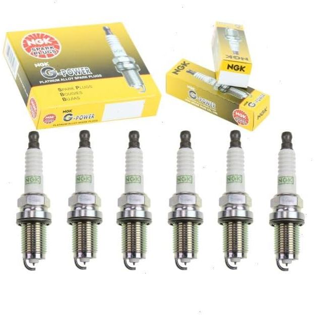 หัวเทียน NGK G-Power 6 ชิ้นเข้ากันได้กับ Acura TL 3.2L 3.5L V6 2004-2008