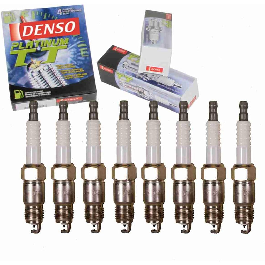 หัวเทียน DENSO Platinum TT 8 ชิ้นเข้ากันได้กับ Chevrolet C1500 5.0L 5.7L 7.4L V8 1988-1995