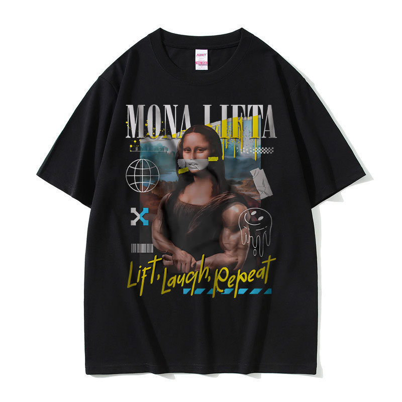 ตลก Mona Lifta ฝาครอบปั๊มขนาดใหญ่ Meme เสื้อยืดกราฟิก S-3XL