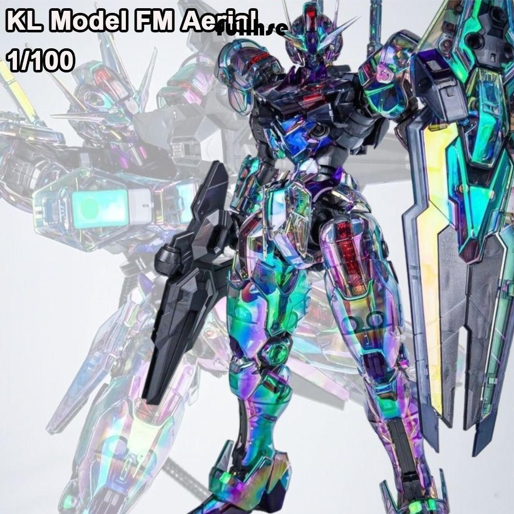FULLHSE KL รุ่น FM Aerial, แม่มดจาก Mercury Laser Color Assembly Model Kit, Xvx-016 1/100 Scale Neon สีม่วงสีพลาสติกของเล่นอะนิเมะสะสม