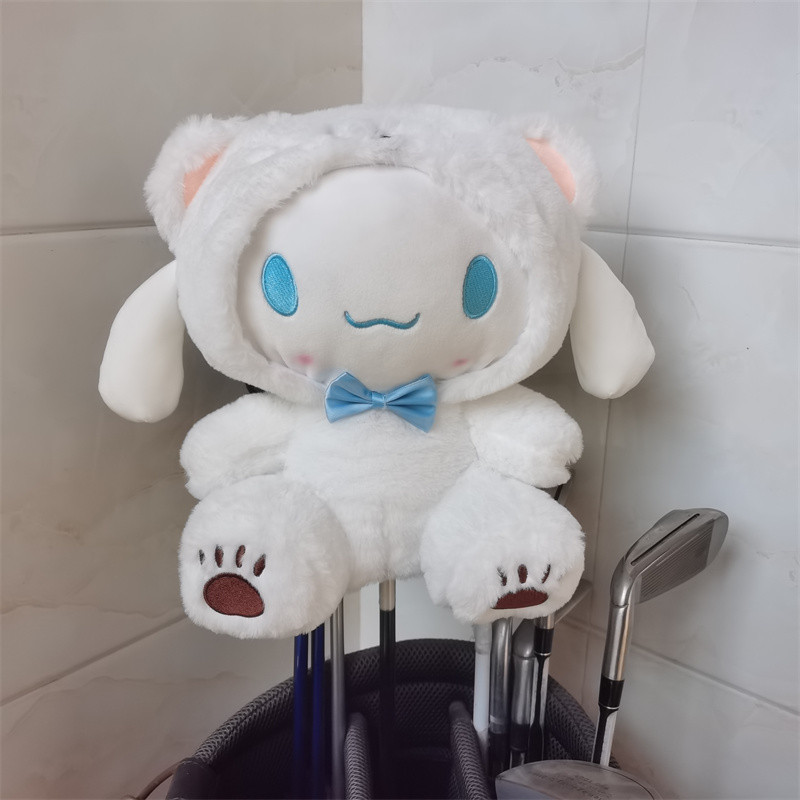 ผ้าคลุมไม้กอล์ฟ Sanrio No. 1 สำหรับตุ๊กตาแฟร์เวย์ ออกแบบมาเพื่อป้องกันอุปกรณ์กอล์ฟ