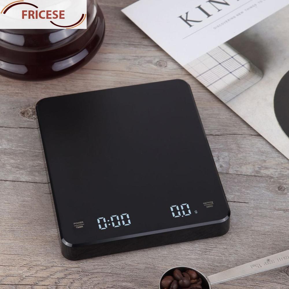 Mini Coffee Scale W/จับเวลาชาร์จ 3kg/0.1g Espresso Scale Portable Digital Kitchen Scale Espresso Cof