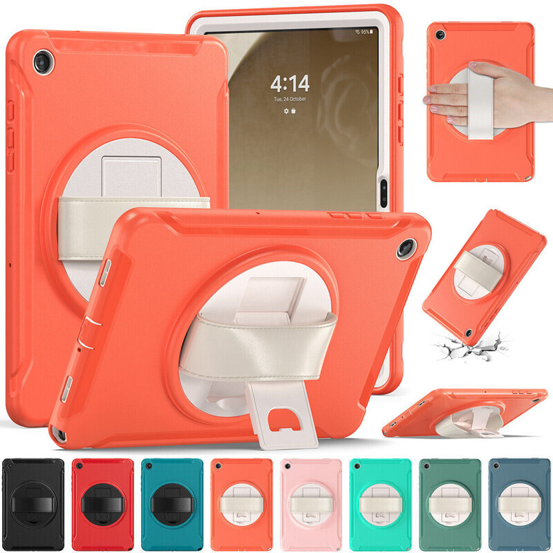 สําหรับ Samsung Galaxy Tab A11+ A9+ A8 A7 S6 S10 Lite 10.9" 10.4" 8.7" 10.5" 11" 2025 SM-X133 T225 เด็กปลอดภัย Heavy Duty กันกระแทกกรณีสายคล้อง