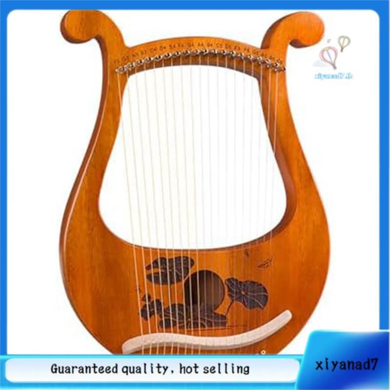 [xiyanad7.th]Lyre Harp 19 String Beginners Harp,Portable 19-Tone Small Harp 19-String Lyre เครื่องดน