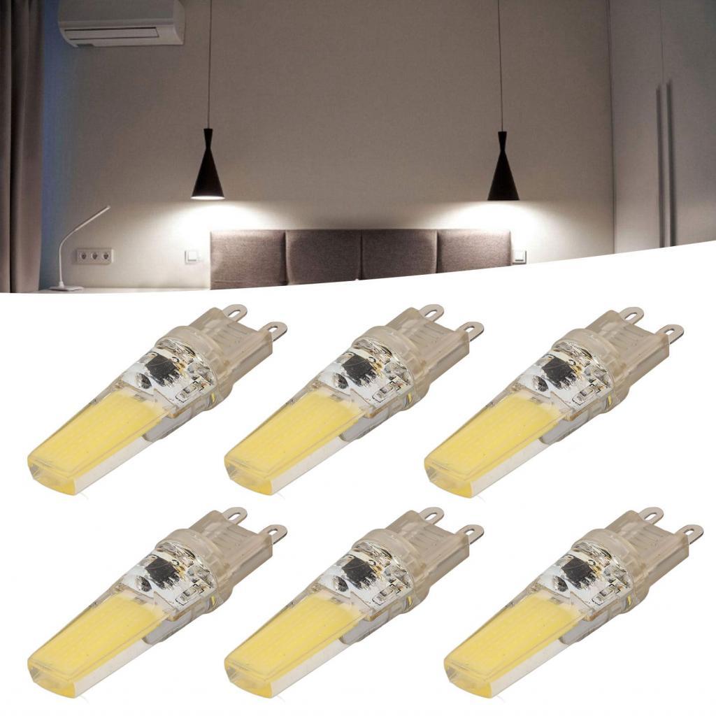 G9 หลอดไฟ LED ซิลิโคน 6 หลอด สำหรับโคมไฟเพดาน