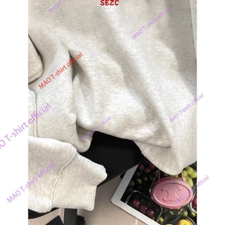 COD✅ (จัดส่งในกรุงเทพฯ) MAO Shop การ์ตูนญี่ปุ่นพิมพ์ลูกแมวรอบคอเสื้อกันหนาวผู้หญิงลดอายุซุปเปอร์ดูดีสวมหัว
