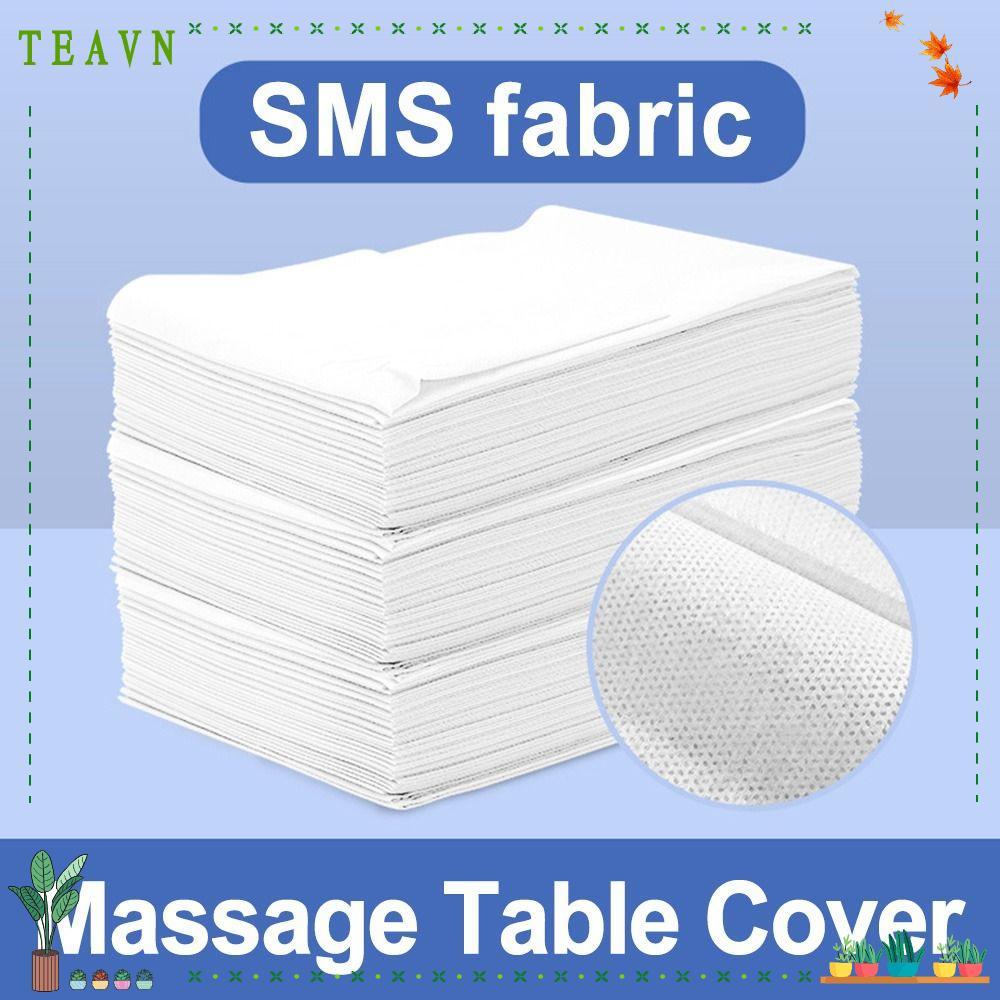 AEBYDEH 20 ชิ้นผ้าปูที่นอนความงามแบบใช้แล้วทิ้ง SPA Salon Sheet Travel Non-Woven Table Cover