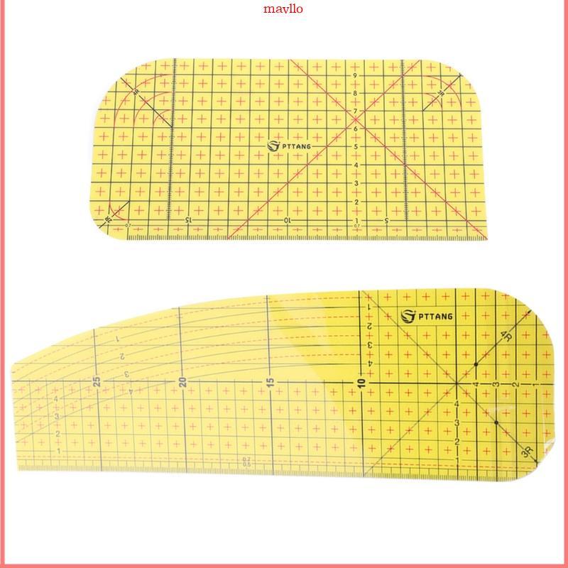 MAVLO Professional Hot Ironing Rulers Hot Hemming Rulers Quilting Tool สําหรับรีดผ้า Quilting ผ้าตัด