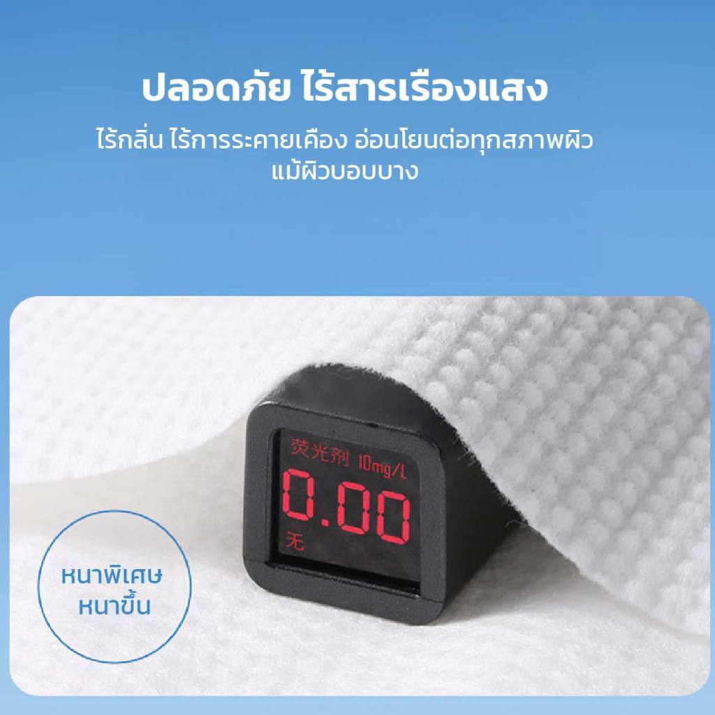 ผ้าเช็ดตัว แบบใช้แล้วทิ้ง ผ้าเช็ดตัว ผ้านุ่มพิเศษ เพิ่มความหนา ผ้าคอตตอน เส้นใยจากพืช - รูปที่ 4