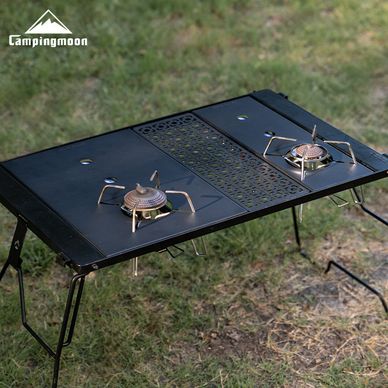 Campingmoon GT-25 อุปกรณ์เสริมเฉพาะสำหรับเตา SOTO ST-310/340 พร้อมแผ่นกันความร้อนประสิทธิภาพสูง เชื่อมต่อกับระบบโต๊ะ IGT ได้อย่างสมบูรณ์แบบ ติดตั้งง่าย เพิ่มความปลอดภัยและความสะดวกในการทำอาหารกลางแจ้ง อุปกรณ์ตั้งแคมป์ที่ควรมี