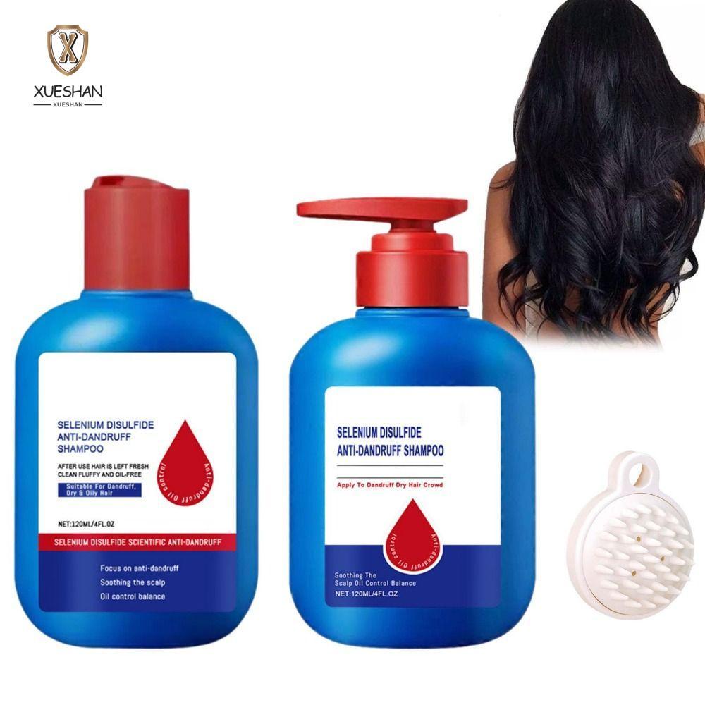 XUESHAN Selenium Sulfide Shampoo, แชมพู Nipori ควบคุมความมัน 120 มล., แชมพูทําความสะอาดสดชื่นป้องกัน