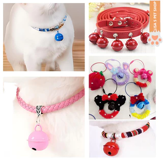 STOCK ปลอกคอสัตว์เลี้ยง กระดิ่งสีสันขนาด 18MM สำหรับทำ DIY พวงกุญแจ ของตกแต่งคริสต์มาส โลหะ กระดิ่งแมวและสุนัข