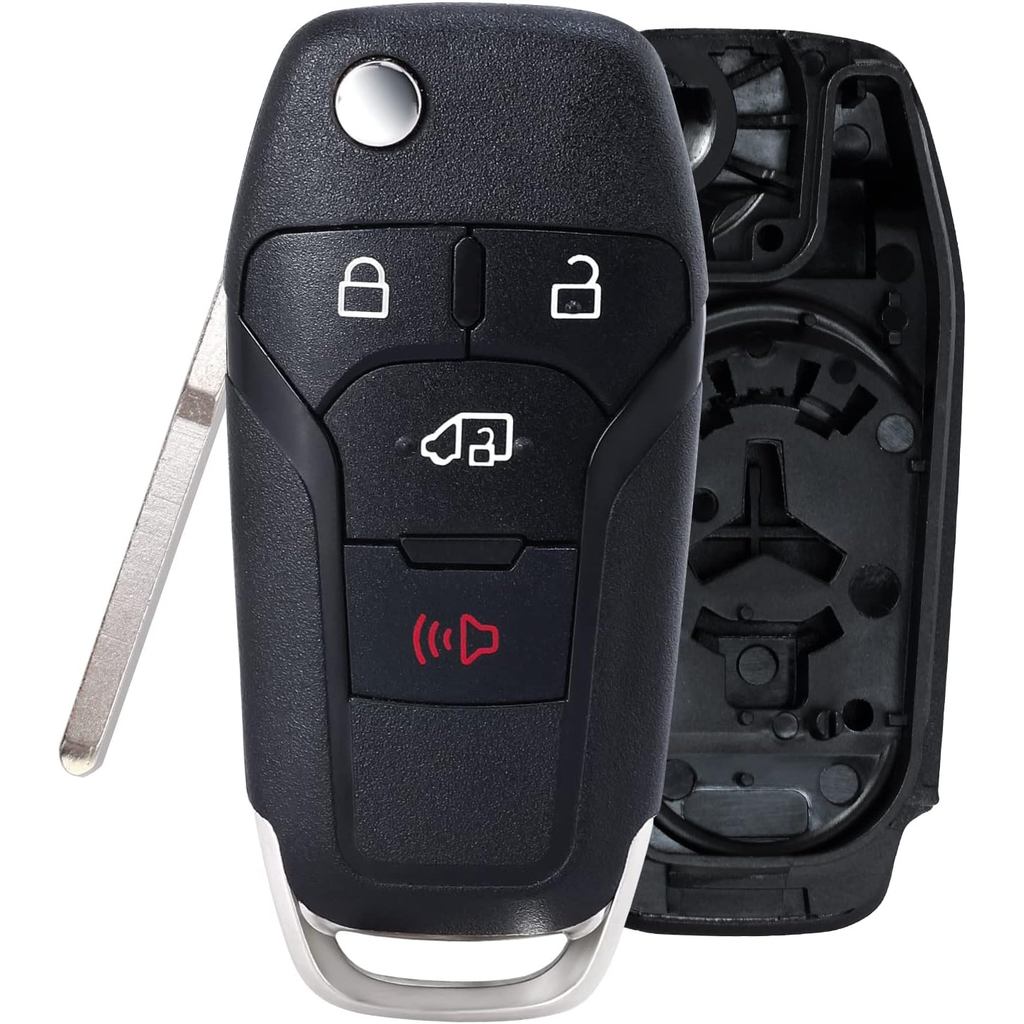 กุญแจรีโมท Fob Shell Case Housing Replacement สําหรับ Ford Transit Connect 2019 2020 4 ปุ่ม (FCCID: 