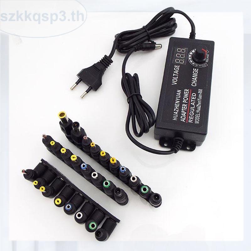 AC to DC 3V 24V 9W 72W ปรับแหล่งจ่ายไฟ Universal Adapter EU US 8 เคล็ดลับตัวเชื่อมต่อ THK3