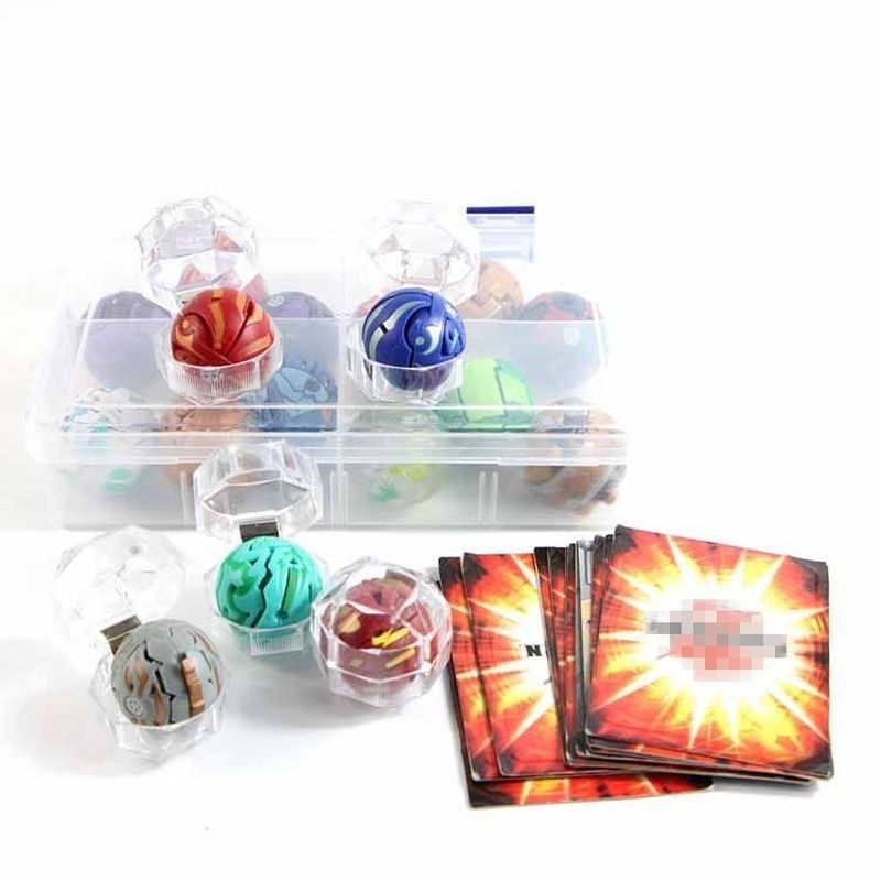【พร้อมส่ง】Star Contest Bakugan Boy Bakugan กล่องเก็บพลาสติกแปดเหลี่ยมโปร่งใสเดี่ยวนิทรรศการการ์ดอุปก