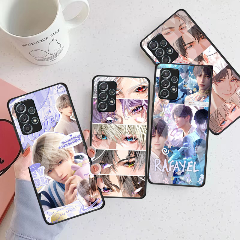Love และ Deepspace 09 แก้วเคสโทรศัพท์สําหรับ Samsung Galaxy A16 A15 A25 A35 A55 A53 A54 A34 A14 A32 