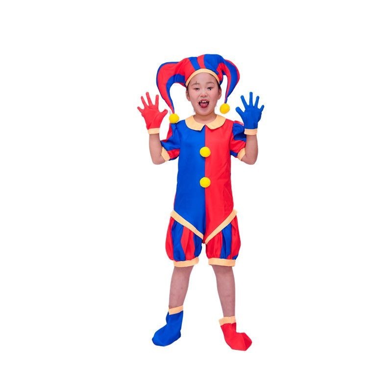 ชุด jumpsuit Superman สำหรับผู้ใหญ่และเด็ก ออกแบบคล้ายตัวการ์ตูนและโคลเว้น