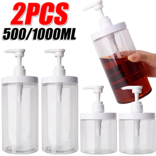 ขวดรีฟิลปากกว้างขนาด 500 มล./1000 มล. / ขวดปั๊มเปล่าสําหรับโลชั่นแชมพูครีมนวดผม