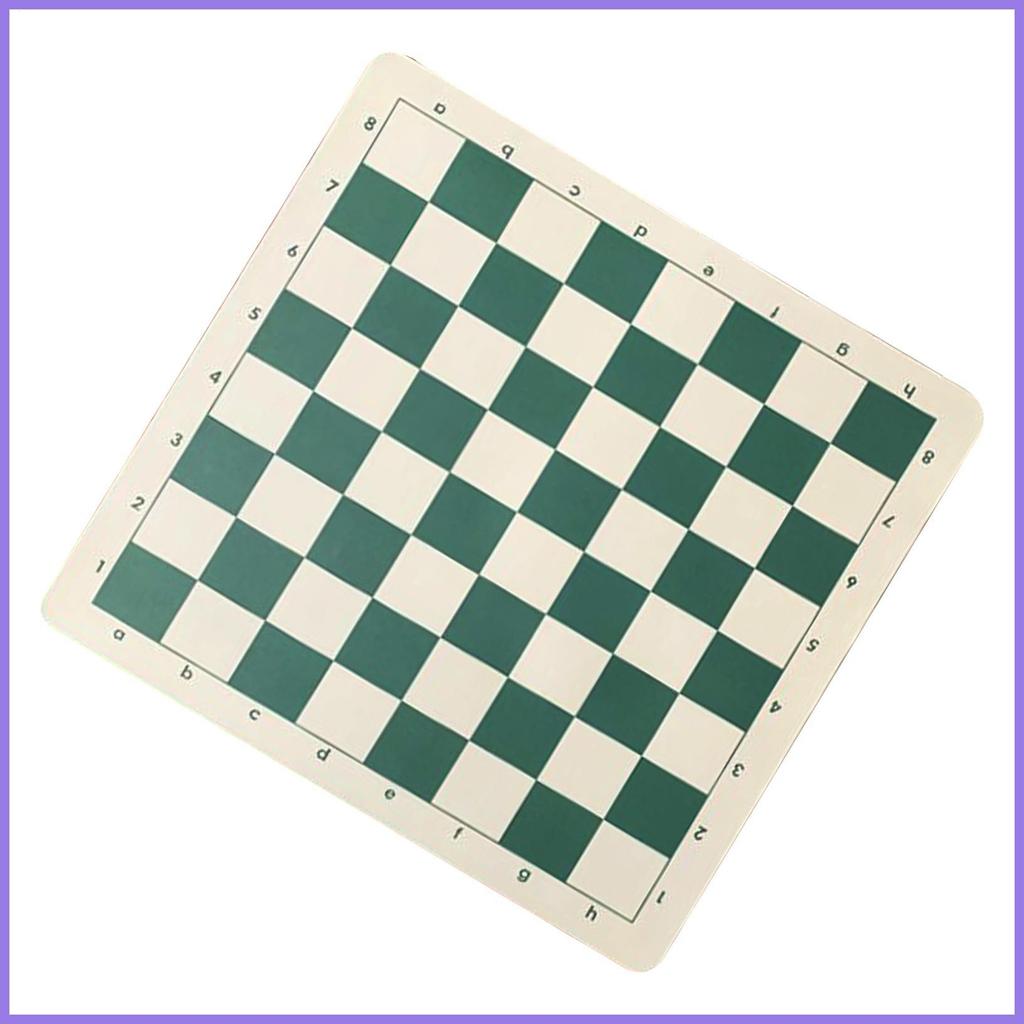 กระดานหมากรุกพับน้ําหนักเบา Roll Up กระดานหมากรุก Tournament Chess Mat Square PU Leather Chess Board