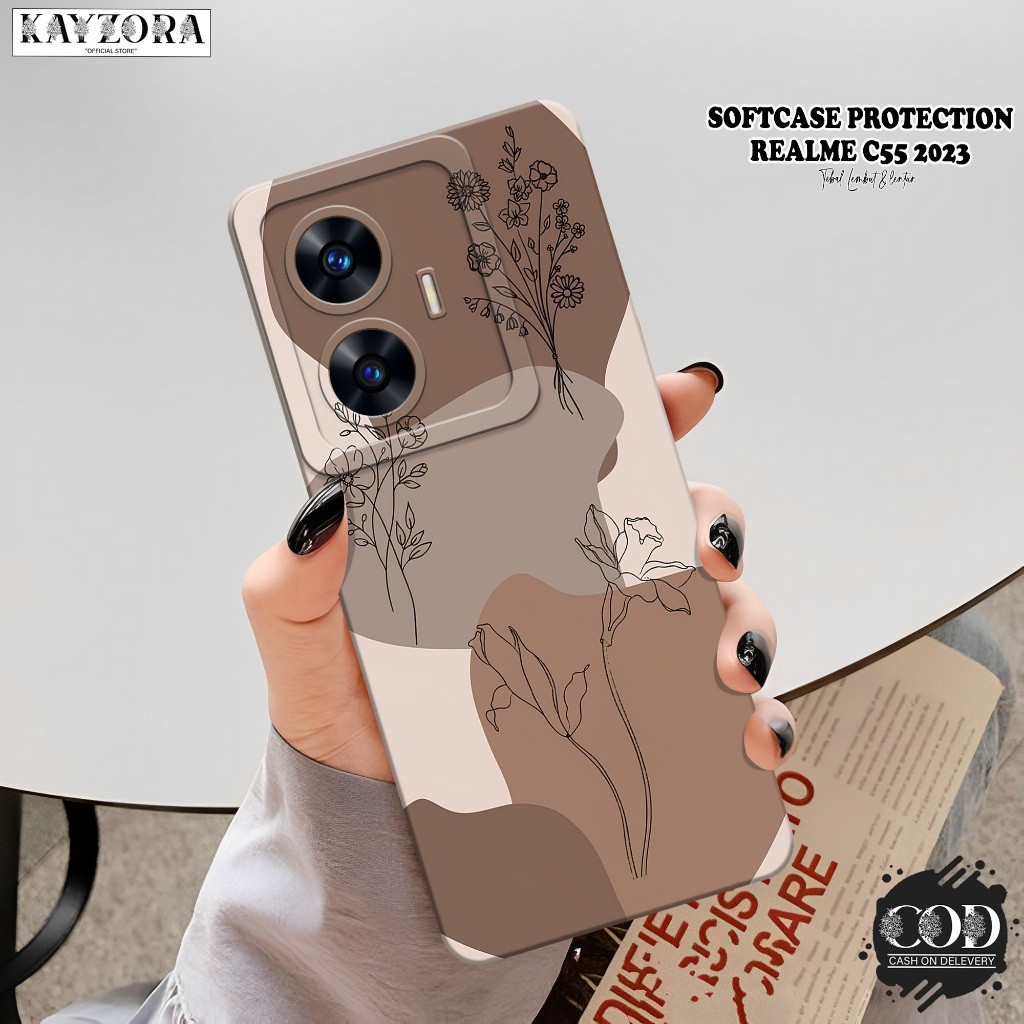 เคสโทรศัพท์ HP ล่าสุด Realme C55 - เคสความงามแฟชั่น - ซิลิโคนกล้อง Pro - Realme C55 Softcase - เคส R