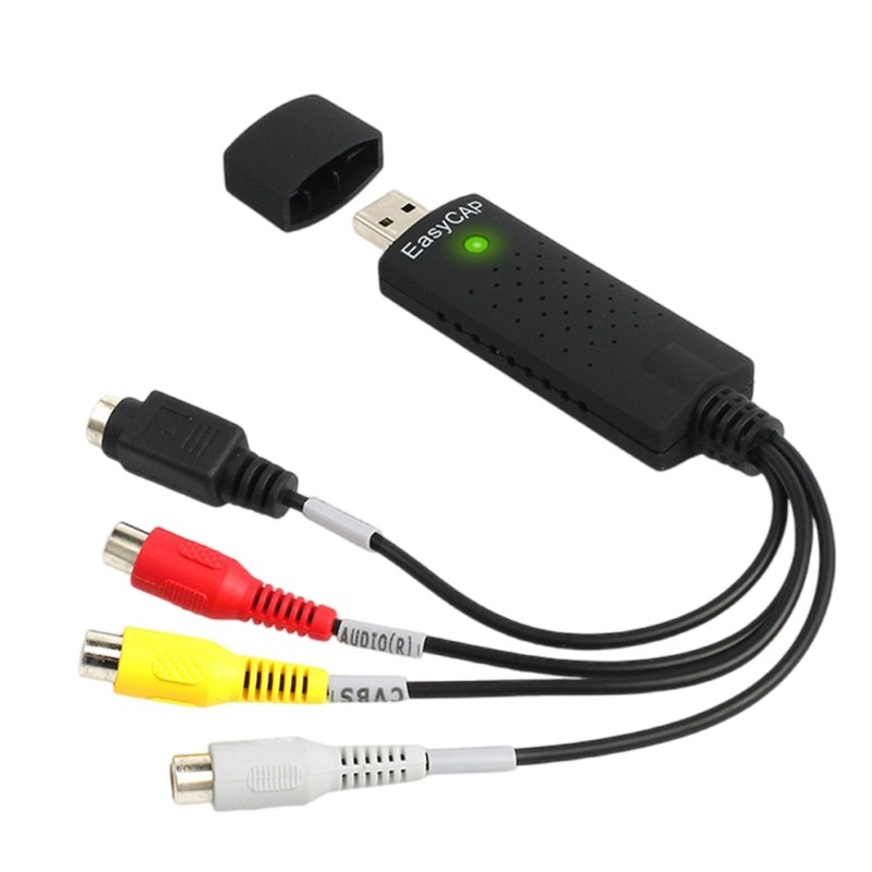 MOON USB 2 0 ถึง AV TV VCR Video Capture to Digital พร้อมสาย USB สําหรับพีซี