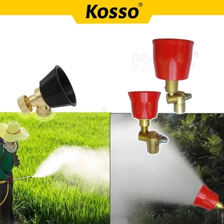 Kosso หัวฉีดพ่นยา หัวฉีดละอองทองเหลือง แรงดันสูง หัวพ่นยาหมวกแดง สีส้ม (1ชิ้น)
