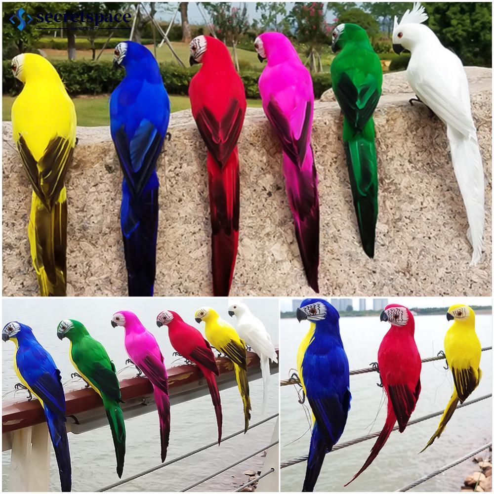 SECRETSPACE น่ารักนกแก้วเทียมโฟมปลอมสัตว์จําลอง Feather นกรุ่น DIY Craft งานแต่งงานบ้านสวนเครื่องประ