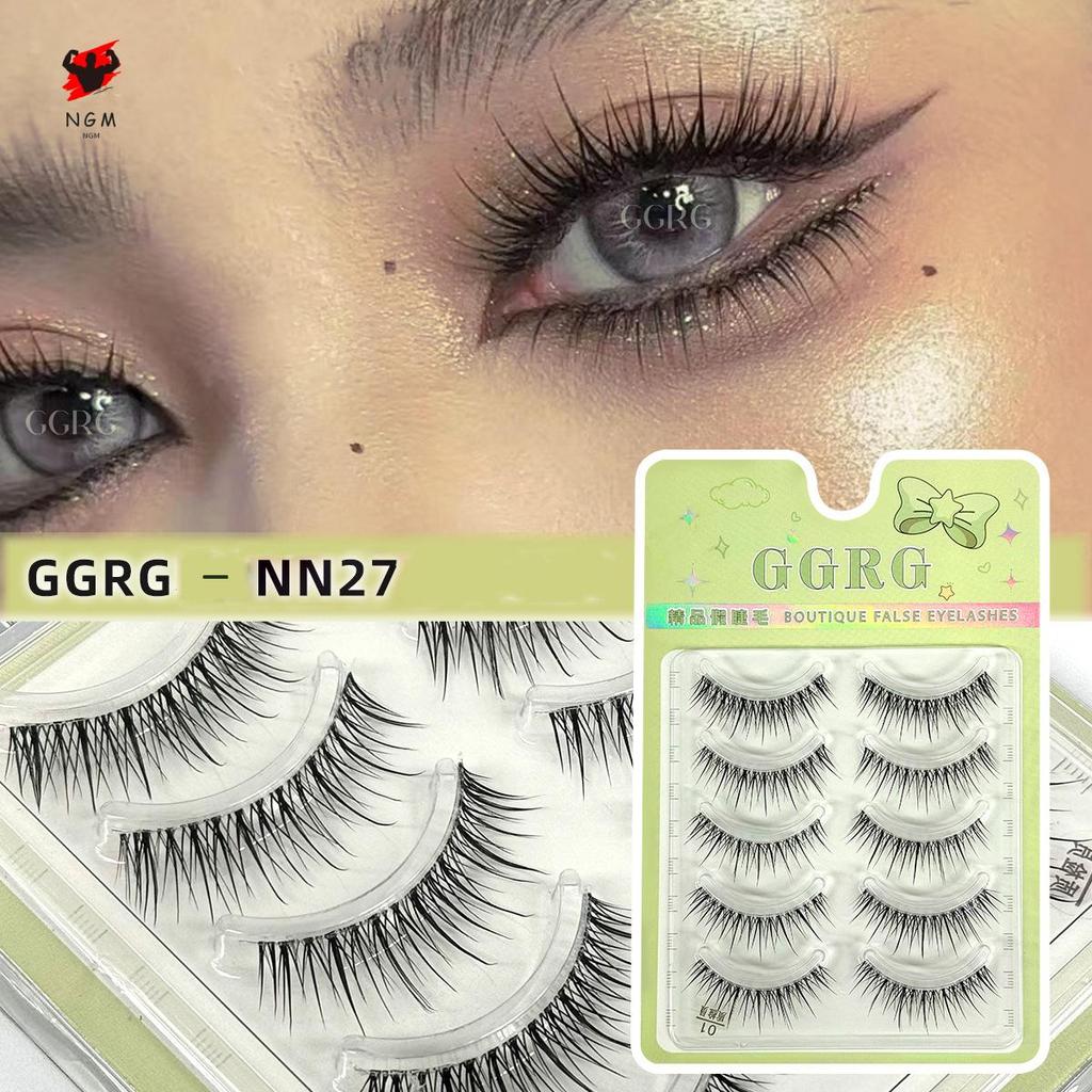 GGRG ขนตาปลอม Bold แต่งหน้าสไตล์ Upper Lashes Soft Thai Makeup Eye แต่งหน้าหนาแน่นแต่งหน้าขนตา