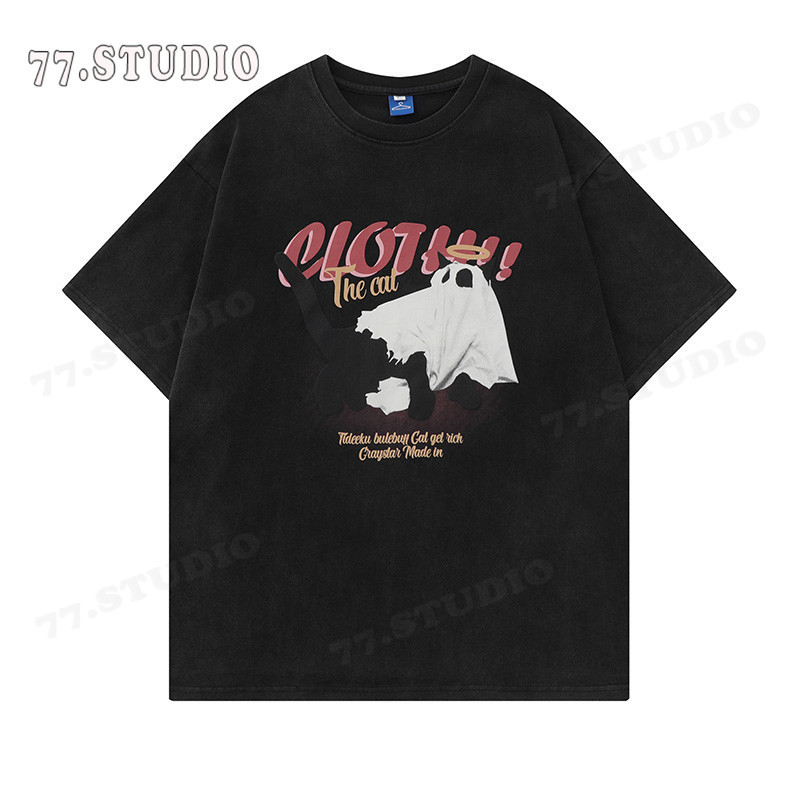 （พร้อมส่งจากกทม มาถึงใน 2วัน）เสื้อยืดยอดฮิตสไตล์ญี่ปุ่นและเกาหลี ลายการ์ตูน ใส่สบาย เสื้อเชิ้ตลำลอง oversize T-shirt