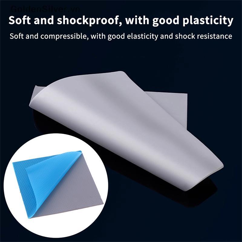 GoldenSilver 1 PC 15W แผ่นนําความร้อน 0.3/0.5/1.0/1.5 มม.ซิลิคอนแผ่นช่องว่างความร้อนกาวฉนวนซิลิโคนจา