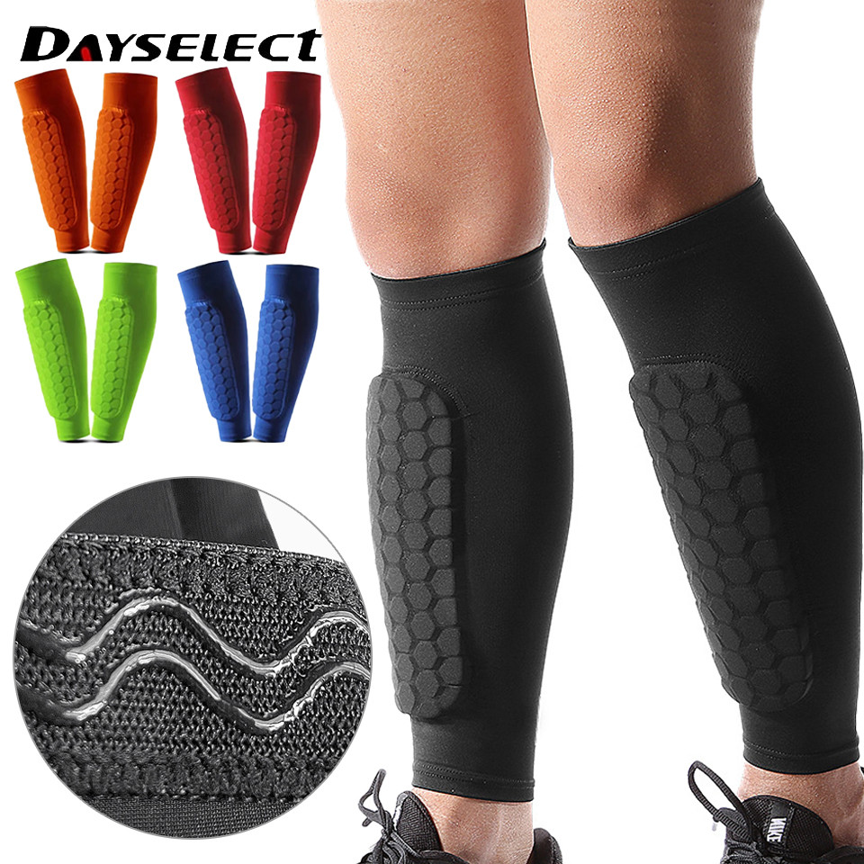 DAYSEELECT สนับแข้งฟุตบอลรังผึ้ง ป้องกันแรงกระแทกและรองรับกล้ามเนื้อขา