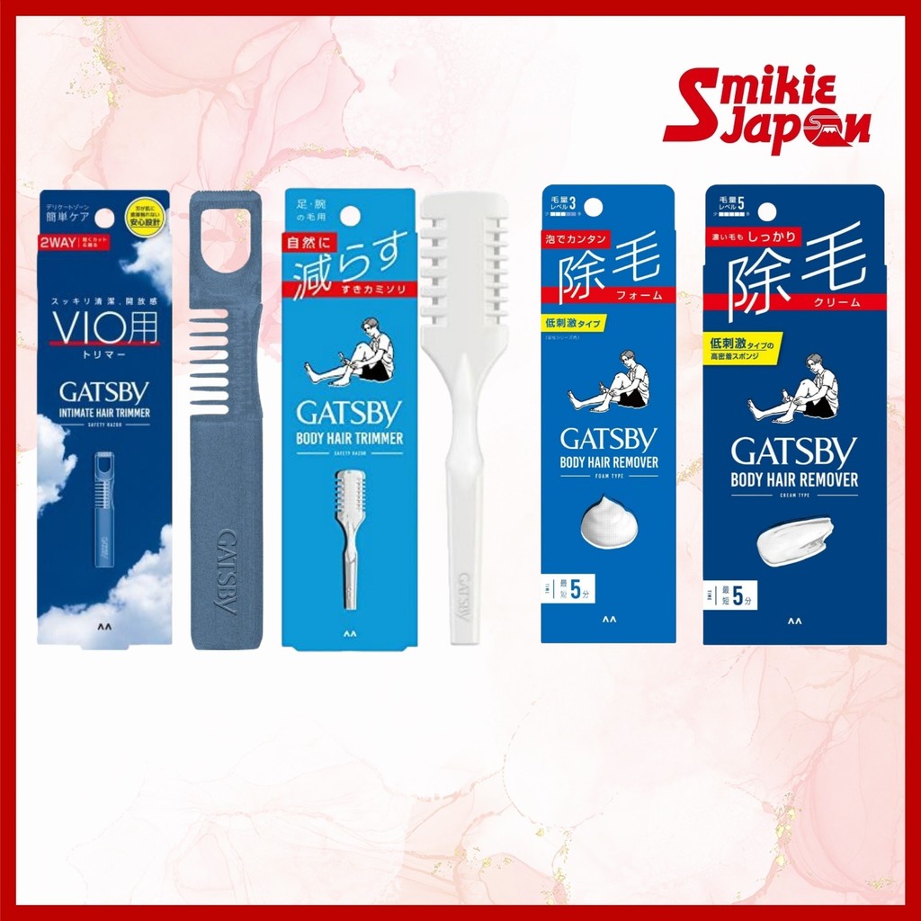 MANDOM GATSBY VIO Trimmer/Body Hair Trimmer GATSBY Hair Removal Foam 80G/Hair Removal Cream 150G