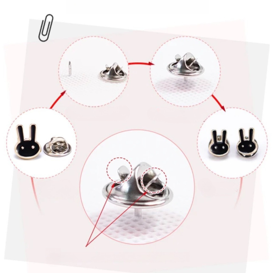 🎈Fairy 🎈เข็มกลัดขนาดเล็ก คละลาย10ชิ้น น่ารักสไตล์เกาหลีสําหรับตกแต่งเสื้อ ถอดออกได้ มี หลายแบบ # Y43-SJ - รูปที่ 4