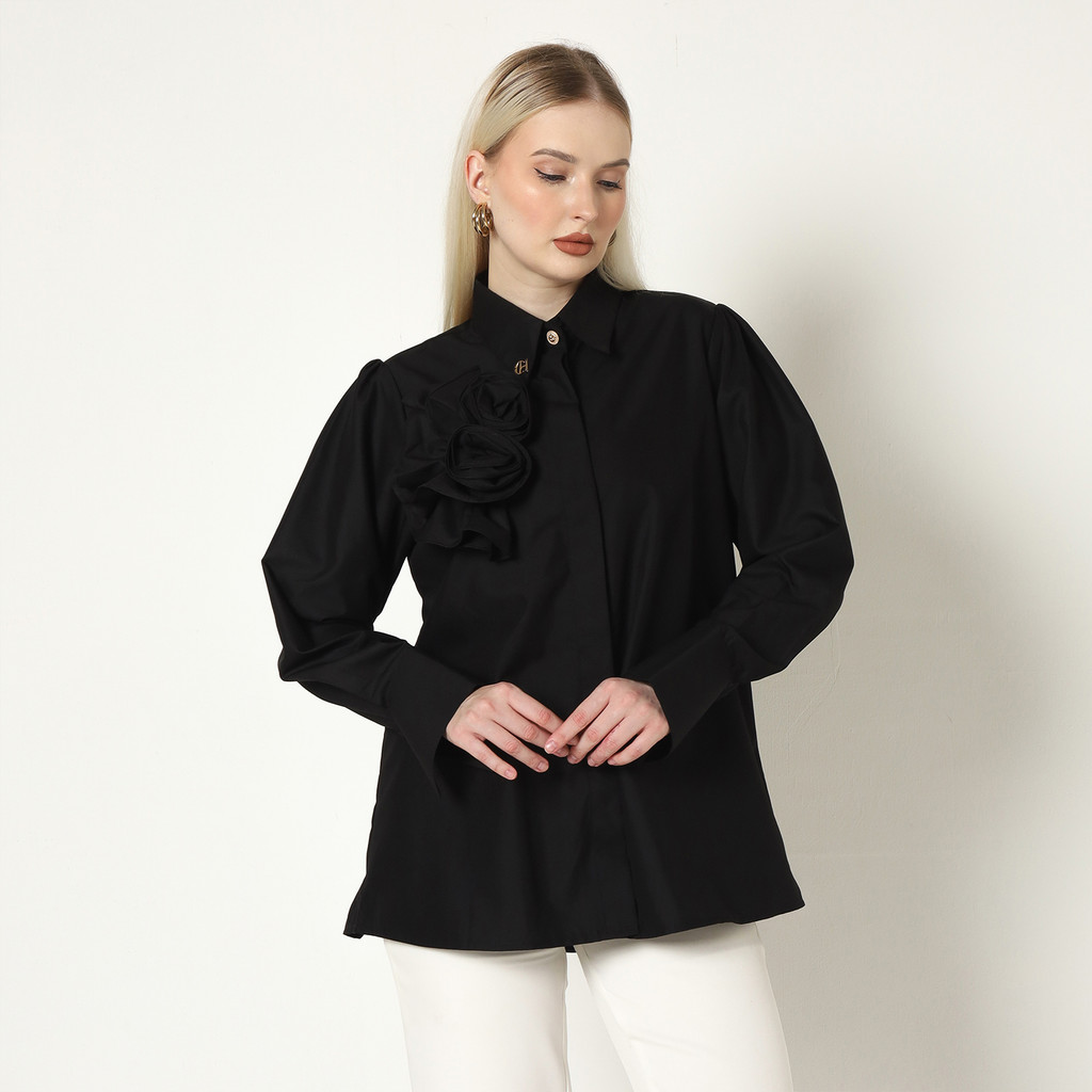 Chantilly - เสื้อ Ophelia สีดํา