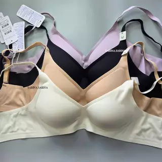 Sabina Habpy Pretty Perfect Level 1 เสื้อชั้นใน ไร้ตะเข็บ ไร้โครง รหัส HBU25006 แบบ ตะขอหลัง