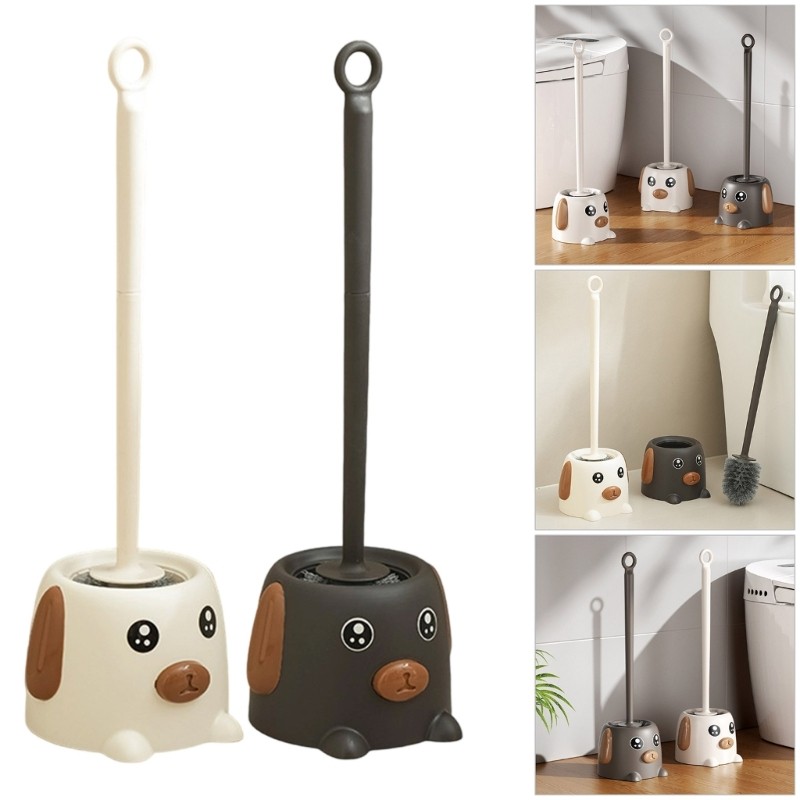 Kiss Playful Canine Themed Bathroom Accessory ถูกสุขลักษณะแปรงขัดการออกแบบ