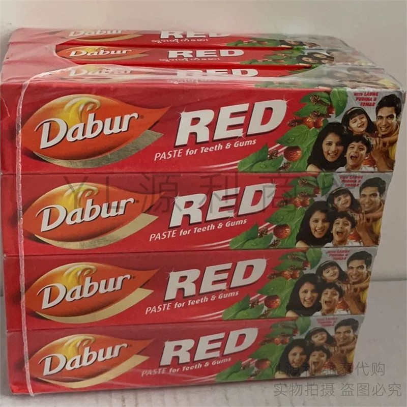 R ยาสีฟันสีแดง Myanmar ทําความสะอาดช่องปากไวท์เทนนิ่ง Bad Breath Mint สดชื่น 1 กล่องราคา 150g จัดส่ง