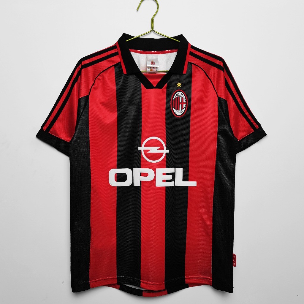 #AM 98-99 Home Retro Soccer Jersey Football #SHEVCHENKO #MALDINI