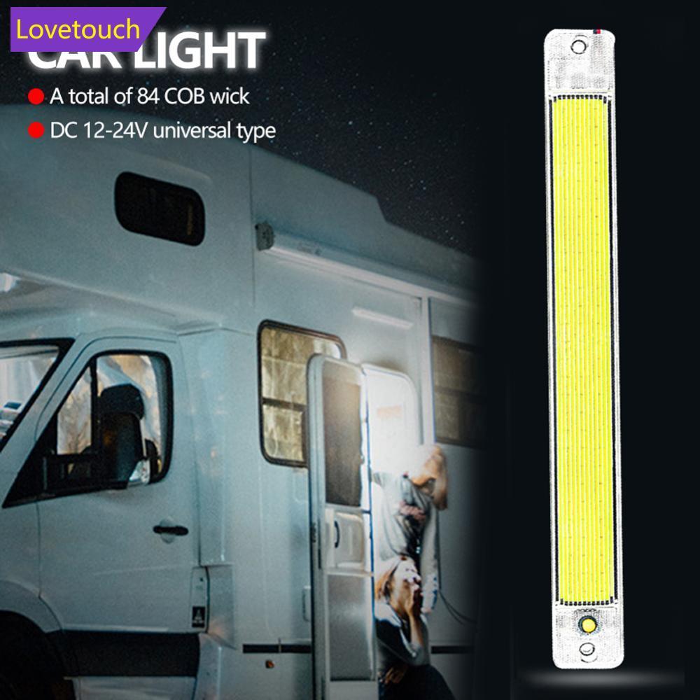 LOVETOUCH 1 PC 12-24V 84 LED ภายในรถ COB Light 10W โคมไฟ LED สําหรับเรืออ่านหลอดไฟรถบรรทุกยานพาหนะ F