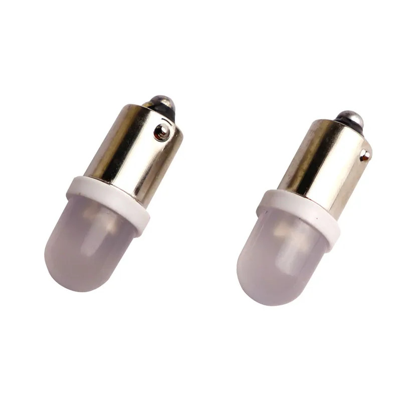 20 ชิ้น Non polar AC DC 6V 6.3V BA9S T4W  #44 #47 ฐาน LED F10 Wedge พร้อม Frosted Len Non polarity P